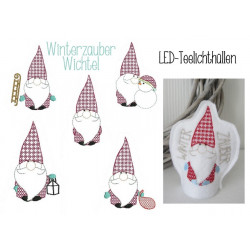 ITH - LED Teelichthüllen Winterzauber Wichtel